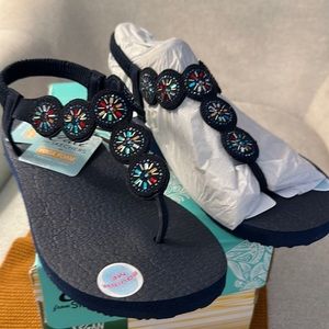 Skechers Navy Jewel Sandals